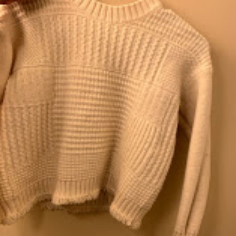 Madewell Cream Knit Sweater Size XS